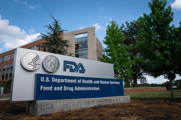 FDA sign, headquarters